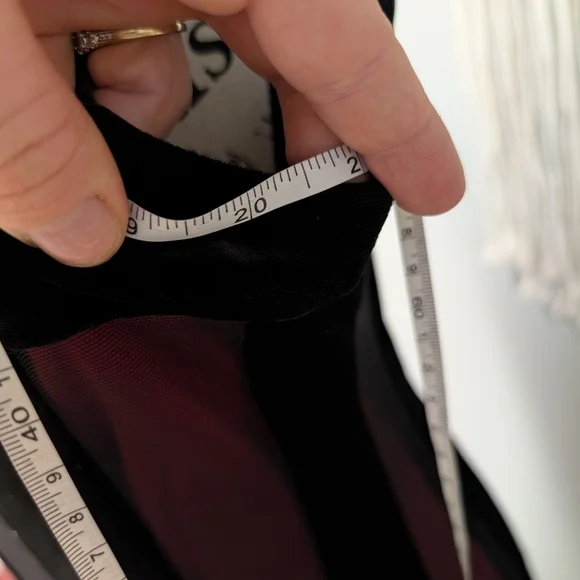 Connected Apparel Black and Red Mini Dress - Picture 9 of 10